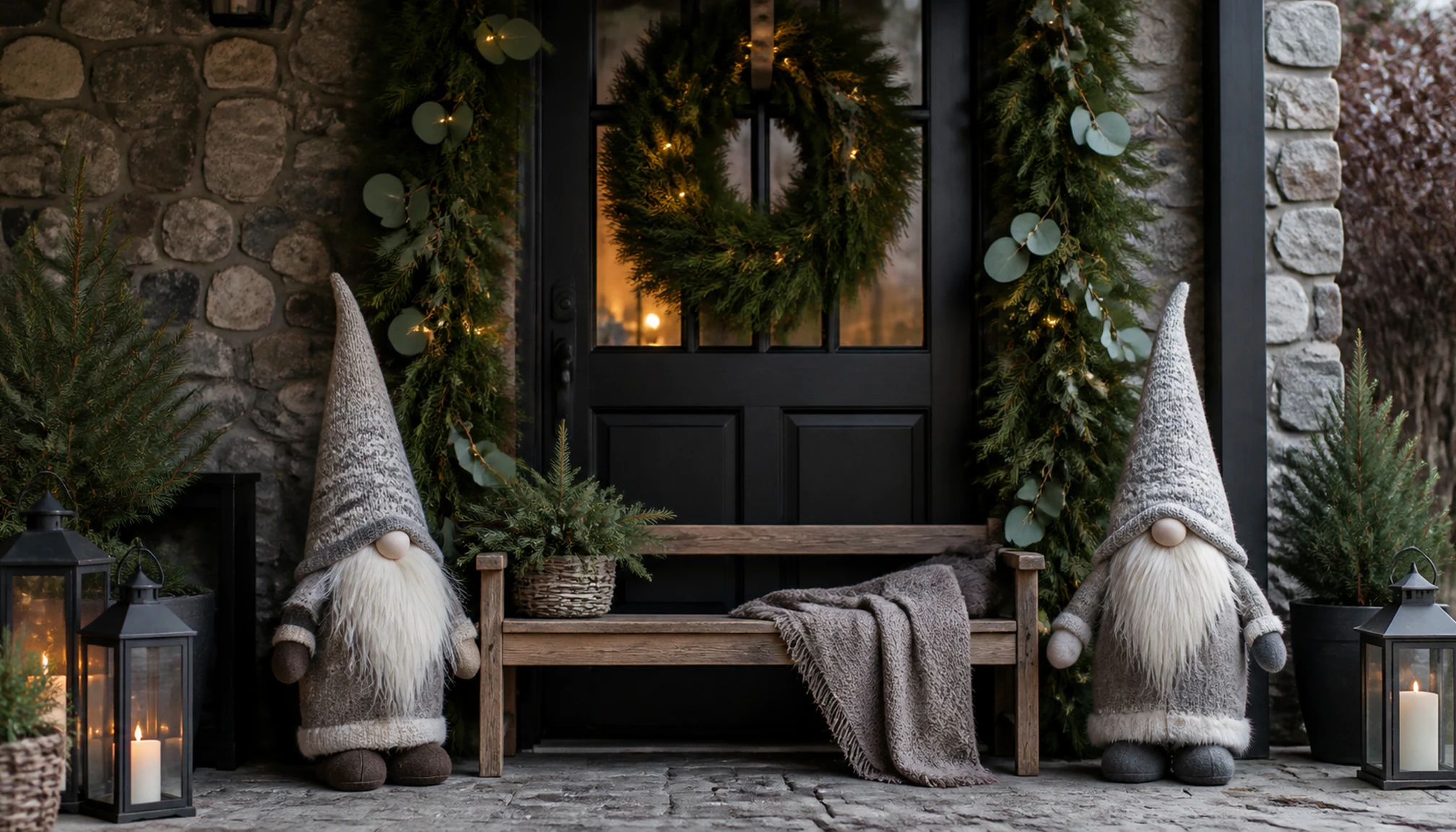 Mise en situation décoration pour Gnome de noël